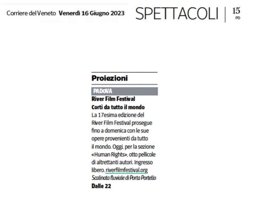 Corriere del Veneto 16.06.2023